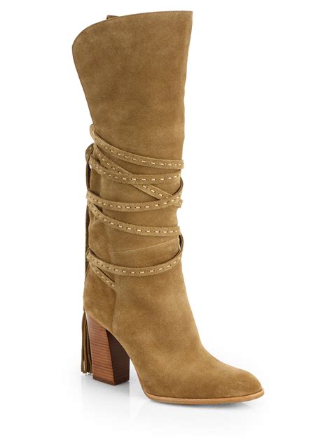 michael kors suede boots